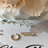 Ornament pentru ureche cu pietre strass si stelute