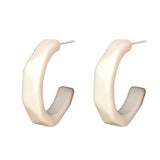 Cercei in forma  de C,cu ace de argint 925