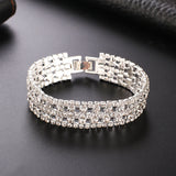 Bratara ajustabila lata, cu pietre strass