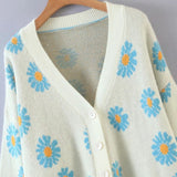 Jerseu Jael alb din tricot