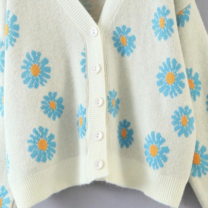 Jerseu Jael alb din tricot