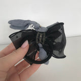 Elastic de par cu figurina in forma de iepuras din material textil si detalii din perle