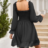 Rochie Etara neagra cu decolteu patrat
