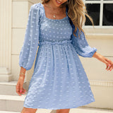 Rochie Salome albastra din voal