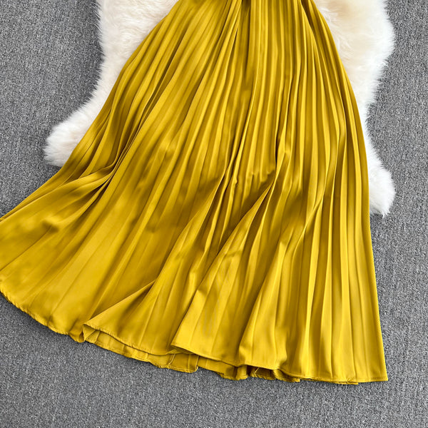 Rochie Rodna galbena cu curea