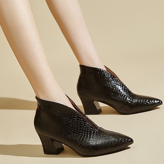 Botine Amely din piele ecologica