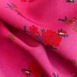 Rochie Onda roz fucsia cu imprimeu floral