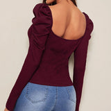 Bluza Felisa visinie din material reiat