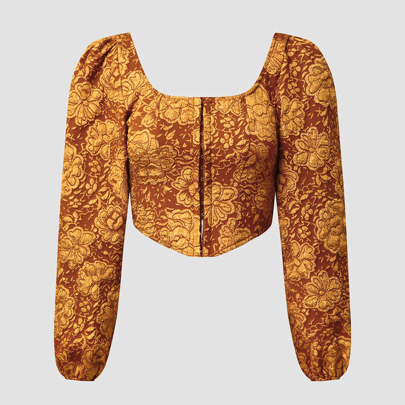 Bluza Calantha cu decolteu patrat