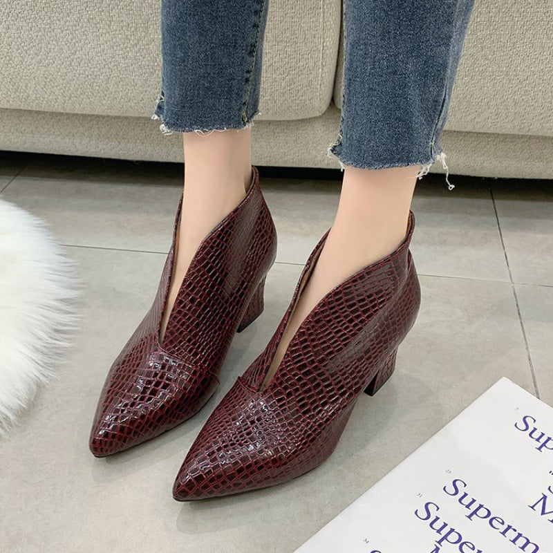 Botine Amely din piele ecologica