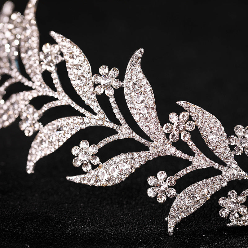 Diadema in forma de frunze si flori