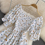 Rochie Onda alba cu imprimeu floral