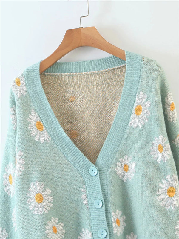 Jerseu Jael turcoaz din tricot