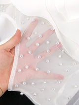 Rochie Calista alba conica