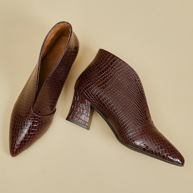 Botine Amely din piele ecologica