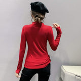 Bluza Aldona rosie cu funda supradimensionata