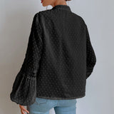 Bluza Onett neagra, cu insertii de dantela