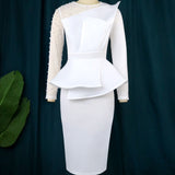 Rochie Calista alba conica