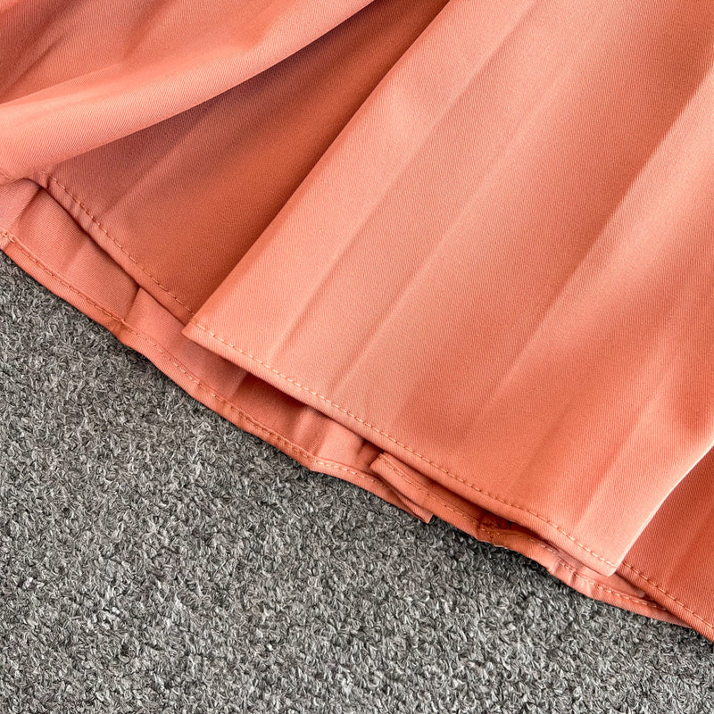Rochie Rodna portocalie cu curea