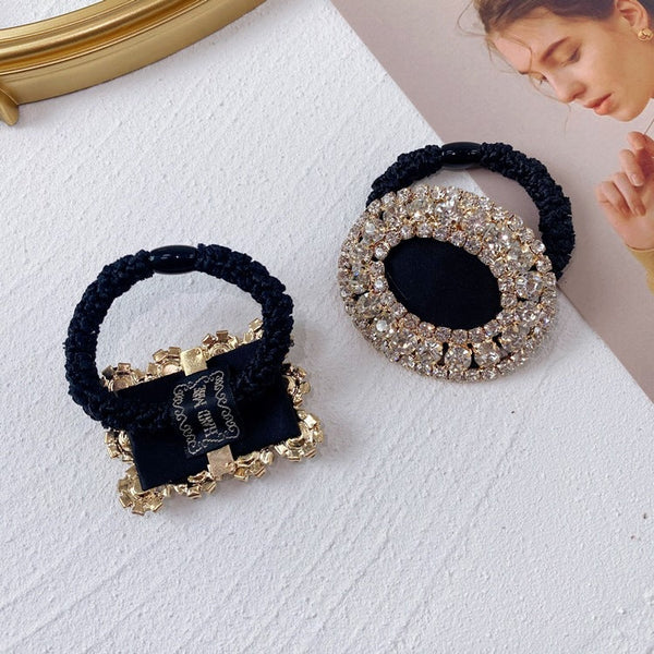 Elastic de par cu pandantiv si pietre strass