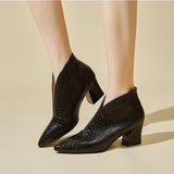 Botine Amely din piele ecologica