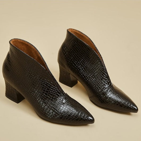 Botine Amely din piele ecologica
