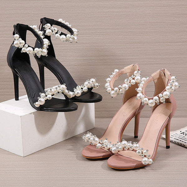 Sandale Catrice accesorizate cu perle
