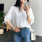 Camasa Nineta cu aplicatii florale brodate