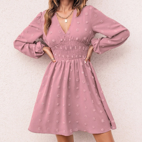 Rochie Frevonia roz in clos