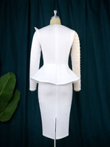 Rochie Calista alba conica