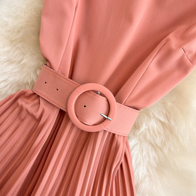 Rochie Rodna portocalie cu curea
