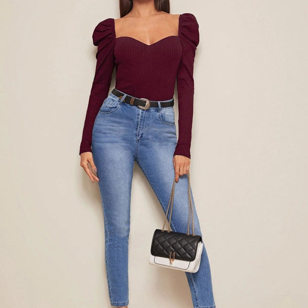 Bluza Felisa visinie din material reiat
