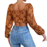 Bluza Calantha cu decolteu patrat