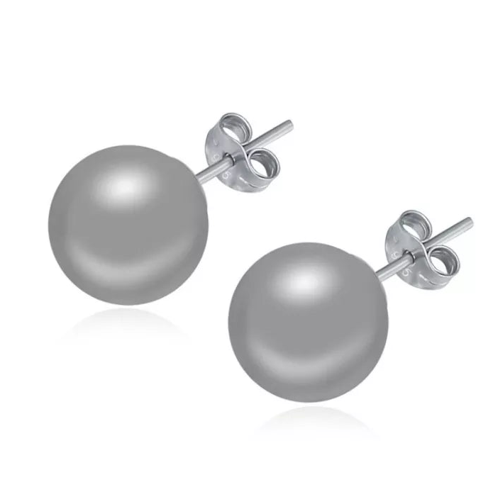 Cercei mici cu perla si ace din argint