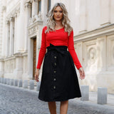 Fusta Eunice neagra - cordon inclus