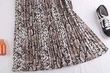 Fusta Tayla maro inchis cu animal print