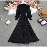 Rochie Orsa neagra- cu pliuri - curea inclusa