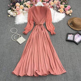 Rochie Orsa roz - cu pliuri - curea inclusa